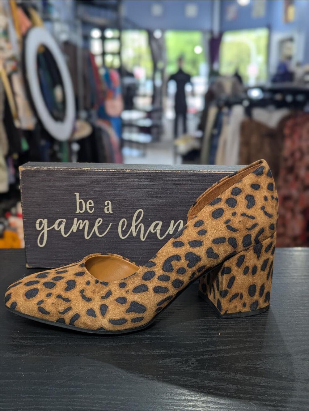 Franco Sarto Theosha Leopard Print Pumps